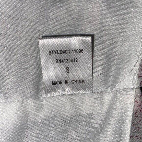 Cotton Candy Pink Bustier Tie Front Crop Top Cherry Blossom Pink Off White - Picture 10 of 11